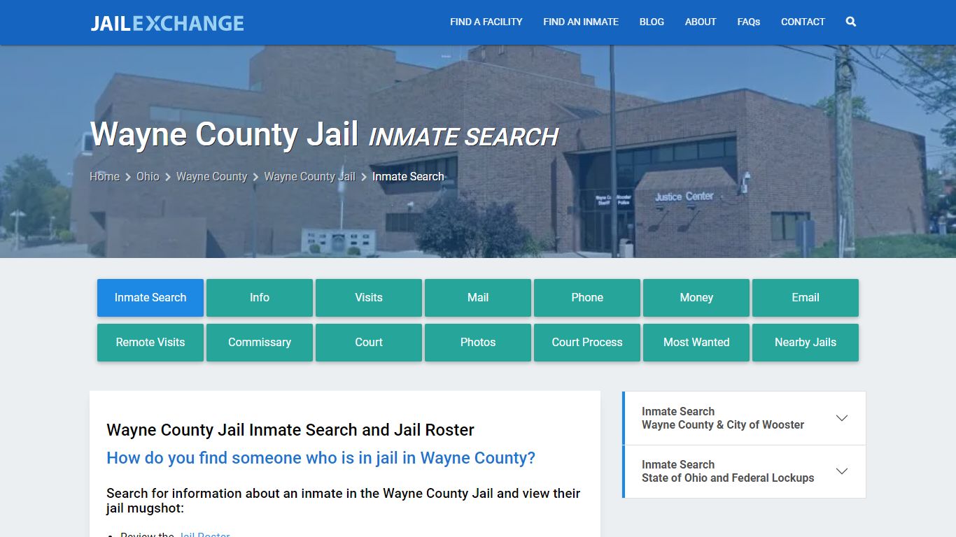 Inmate Search: Roster & Mugshots - Wayne County Jail, OH - Jail Exchange